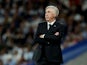 Real Madrid coach Carlo Ancelotti looks dejected on April 8, 2023