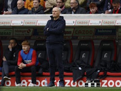 Freiburg coach Christian Streich during the match on April 8, 2023