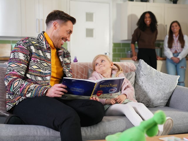 Scott and Miley on Hollyoaks on April 14, 2023
