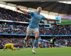 Haaland equals Premier League record as Man City sink Leicester