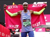 Sir Mo Farah pictured after the London Marathon on April 23, 2023