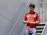 Charles Leclerc at the Azerbaijan Grand Prix on April 27, 2023
