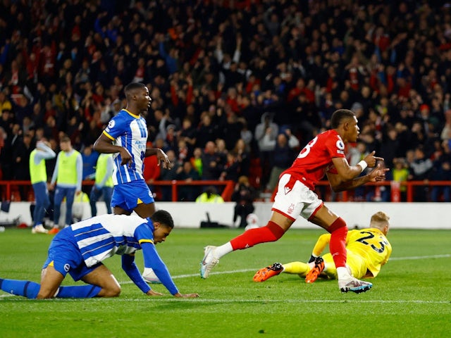 Nottingham Forest beat Brighton to boost survival hopes