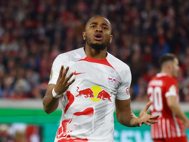 RB Leipzig's Christopher Nkunku pictured on May 2, 2023