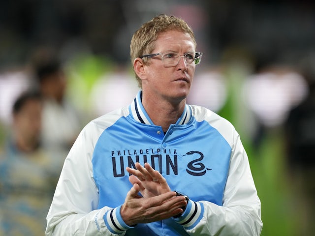 Philadelphia Union coach Jim Curtin reacts during the game on May 2, 2023