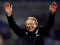 Huddersfield Town manager Neil Warnock celebrates after the match on May 4, 2023