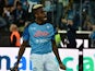 Napoli's Victor Osimhen celebrates scoring on May 4, 2023