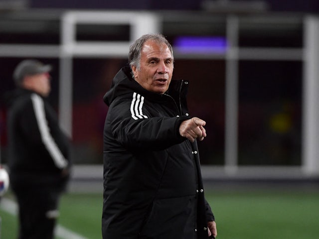 New England Revolution head coach Bruce Arena reacts on May 9, 2023