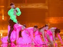 Kaarija and a human centipede perform for Finland at Eurovision 2023