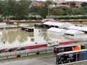 Imola race track under water on May 17, 2023
