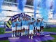 Manchester City players react after celebrating "special" Premier League title