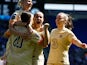 Chelsea's Sam Kerr celebrates scoring their first goal on May 27, 2023