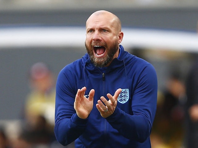 England Under-20 manager Ian Foster reacts on May 22, 2023