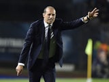 Juventus coach Massimiliano Allegri reacts on May 22, 2023