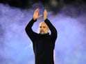 Manchester City manager Pep Guardiola celebrates after the match on May 24, 2023