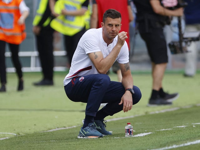 Bologna coach Thiago Motta on May 28, 2023
