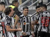 Atletico Mineiro's Igor Gomes celebrates after Paulinho scores their second goal on May 24, 2023