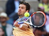 Cameron Norrie in action at the French Open on June 2, 2023