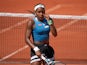 Coco Gauff reacts at the French Open on June 3, 2023