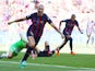 FC Barcelona's Fridolina Rolfo celebrates scoring their third goal on June 3, 2023