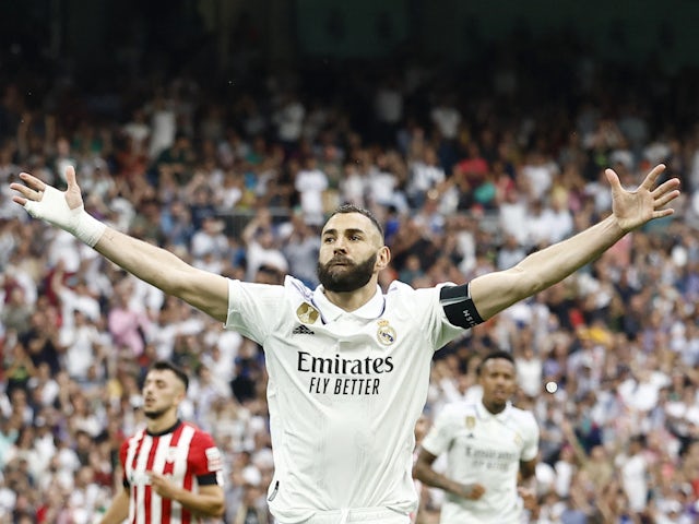 Karim Benzema scores on farewell appearance for Real Madrid