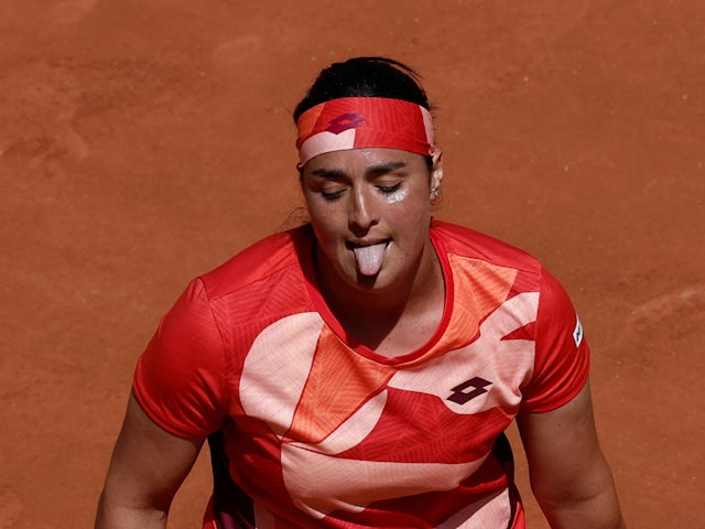 Ons Jabeur pictured at the French Open on May 30, 2023