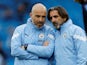 Manchester City assistant manager's Enzo Maresca and Lorenzo Buenaventura pictured on May 17, 2023