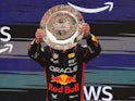 Max Verstappen celebrates winning the Spanish GP on June 4, 2023