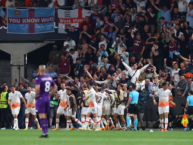 West Ham crowned Europa Conference League champions with win over Fiorentina