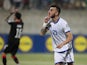 Cyprus' Ioannis Pittas celebrates scoring their first goal on June 17, 2023