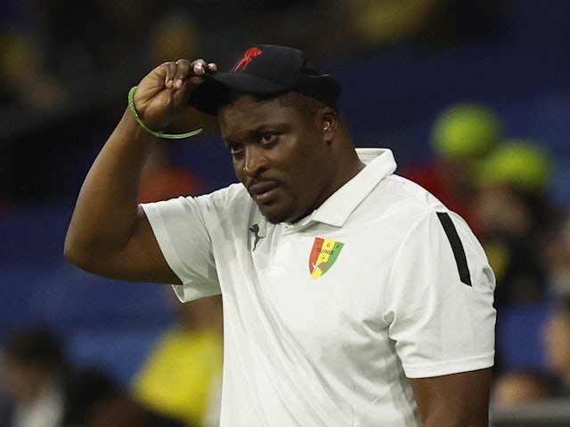 Guinea coach Kaba Diawara reacts on June 17, 2023
