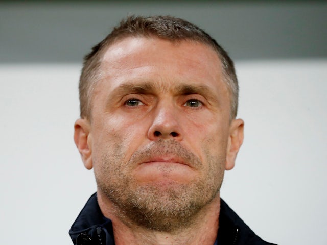 Ukraine manager Sergiy Rebrov pictured in 2019