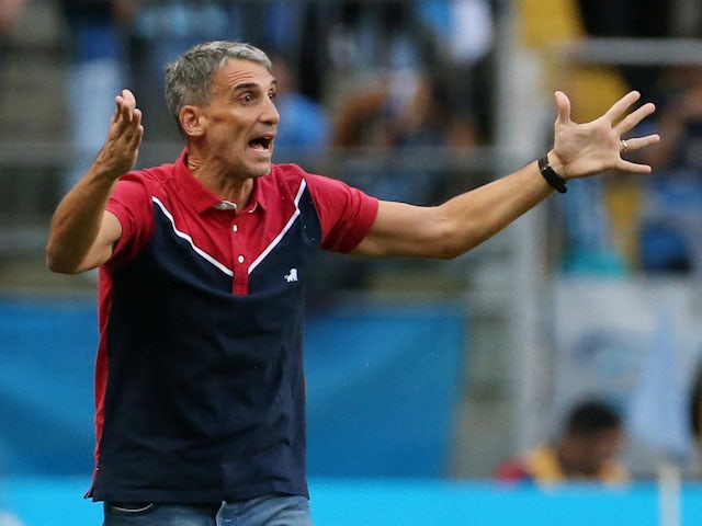 Fortaleza coach Juan Pablo Vojvoda on May 14, 2023