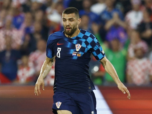Croatia's Mateo Kovacic in action on June 18, 2023