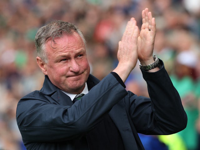 Northern Ireland manager Michael O'Neill before the match on June 19, 2023