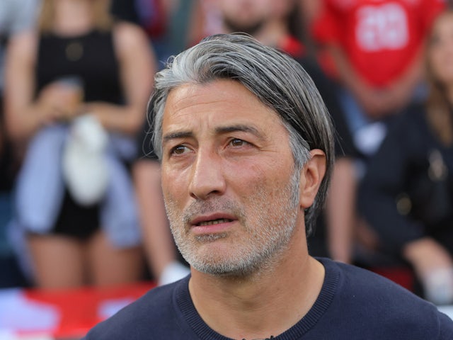 Switzerland coach Murat Yakin before the match on June 19, 2023