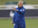 England Women manager Sarina Wiegman during training on June 20, 2023