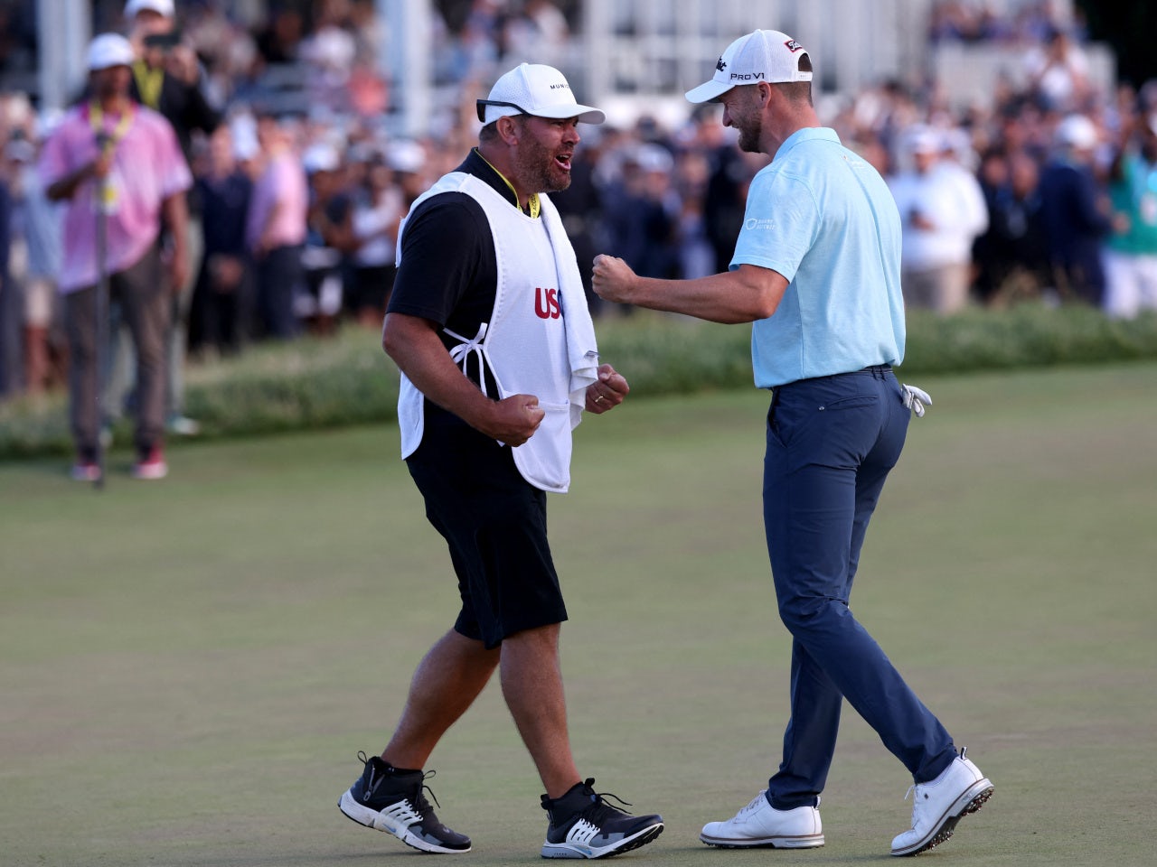 Wyndham Clark Celebrates Winning The Us Open On June 18 2023 Sports