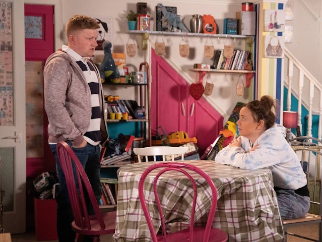 Ches and Gemma on Coronation Street on July 10, 2023