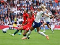 England's Chloe Kelly in action with Portugal's Ana Borges on July 1, 2023