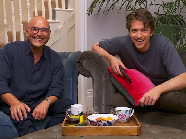 Gregg Wallace and Greg James for Celebrity Gogglebox