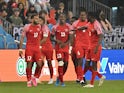 Guadeloupe players celebrate on June 28, 2023