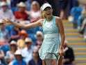 Katie Boulter reacts at the Eastbourne International on June 27, 2023