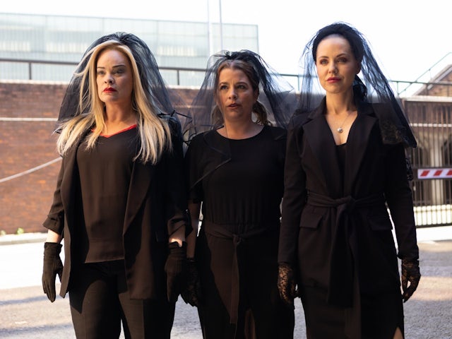 Grace, Zara and Cindy on Hollyoaks on June 28, 2023