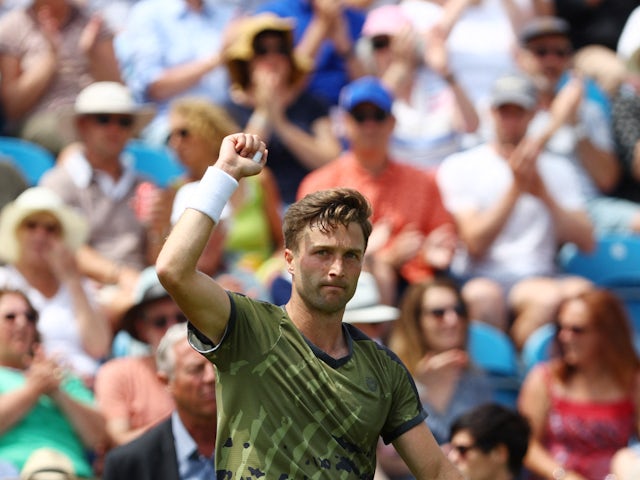 Liam Broady knocked out of Hall of Fame Open by Jordan Thompson