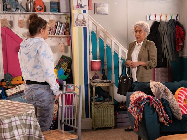 Gemma and the social worker on Coronation Street on July 10, 2023