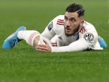 Rayan Cherki in action for Lyon in February 2022