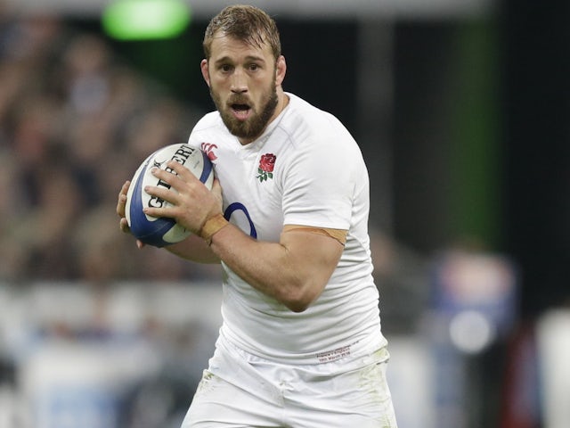Chris Robshaw in action for England in March 2016