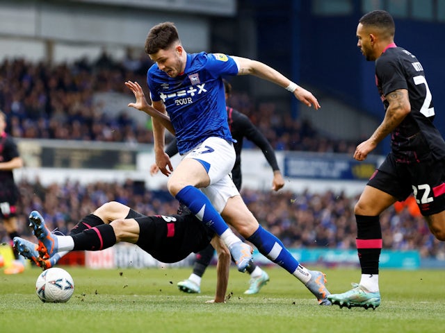 George Hirst in action for Ipswich Town in January 2023