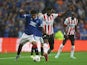 Rangers' Malik Tillman in action with PSV Eindhoven's Ibrahim Sangare on August 16, 2022
